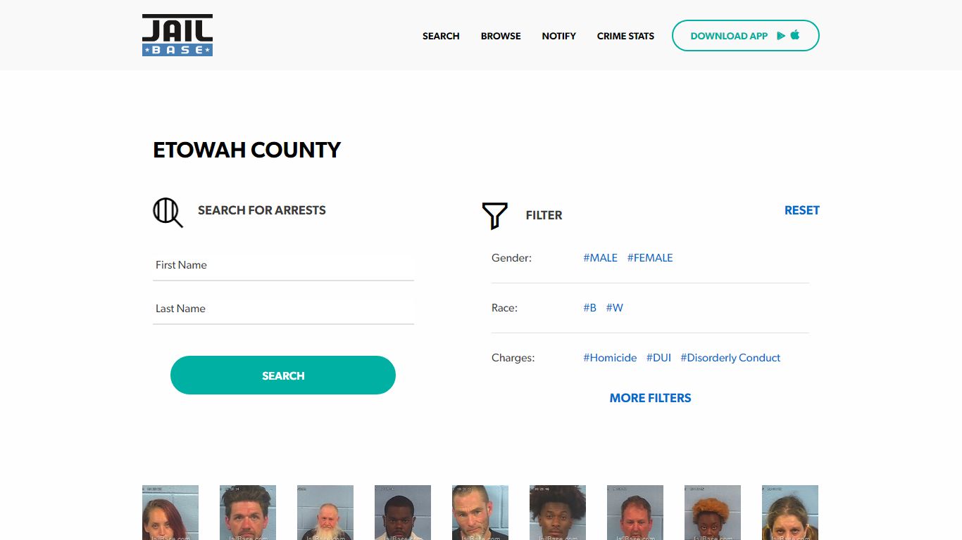 Etowah County Jail Inmate Search and Mugshots | JailBase